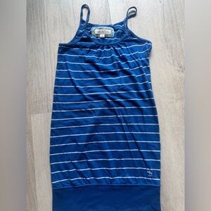 Abercrombie Y2K Blue Striped Tank Mini Dress L 💙
